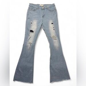 Celebrity Ace Distressed Blue Women's Jeans